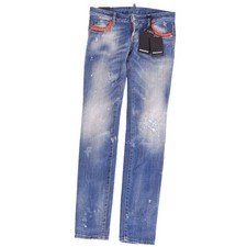 DSQUARED DSQUARED2 Pants Denim Distressed Stretch Bottoms Womens 38 Used MOLO-0