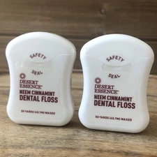 Desert Essence Tea Tree Oil Dental Floss 50yd – Vegan, 6 Pack – Gluten Free