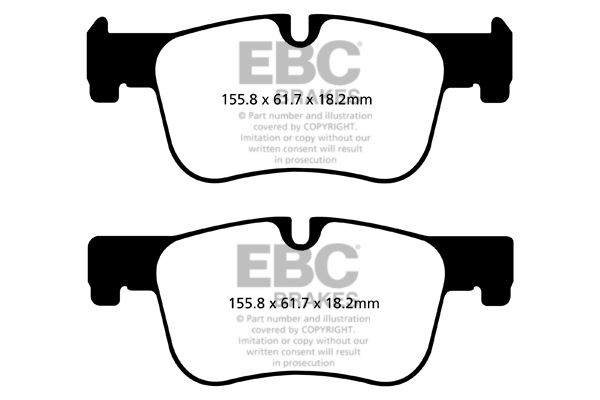 EBC PD02KF597 HIGH PERFORMANCE BRAKE KIT Front