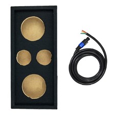 Q Power Car Audio Subwoofer Enclosure Box Chuchero For 8" Mids and 3" Tweeters