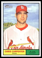 Chris Carpenter 2010 Topps Heritage #32 Cardinals MLB READ FREE SHIPPING