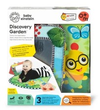 NUEVO Baby Einstein Discovery Garden Tummy Time Mat Espejo Clip en Juego de Tarjetas