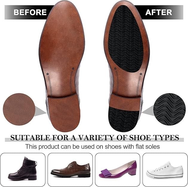 10 Pack Non-Slip Shoe Sole Protector Shoe Bottom Pads Anti Slip Shoe Grips