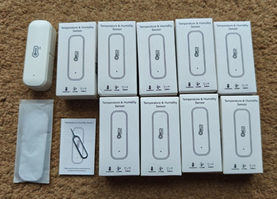 9 x Tuya Zigbee Temperatur Luftfeuchtigkeit Sensor Thermometer Hygrometer Smart Home UK