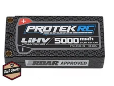 ProTek PTK-5102-22 - 2S 130C Low IR Si-Graphene HV Shorty LiPo 7.6V/ 5000 mAh