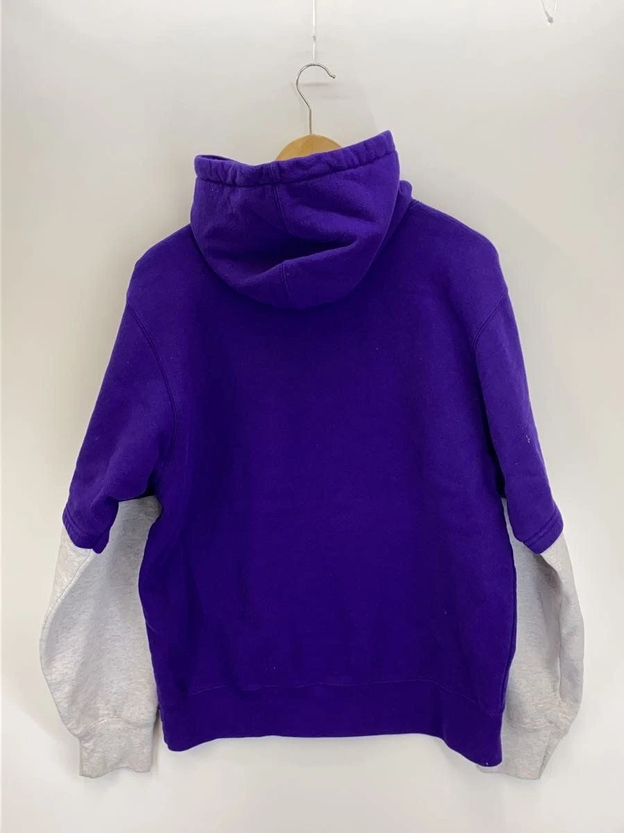 Felpa Supreme con cappuccio M cotone viola usata