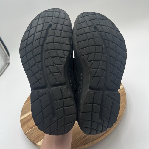 Oofos Men's Oomg Fibre Low Shoe Black Slip-On Sneaker Size 9 US - Imagen 6 de 9