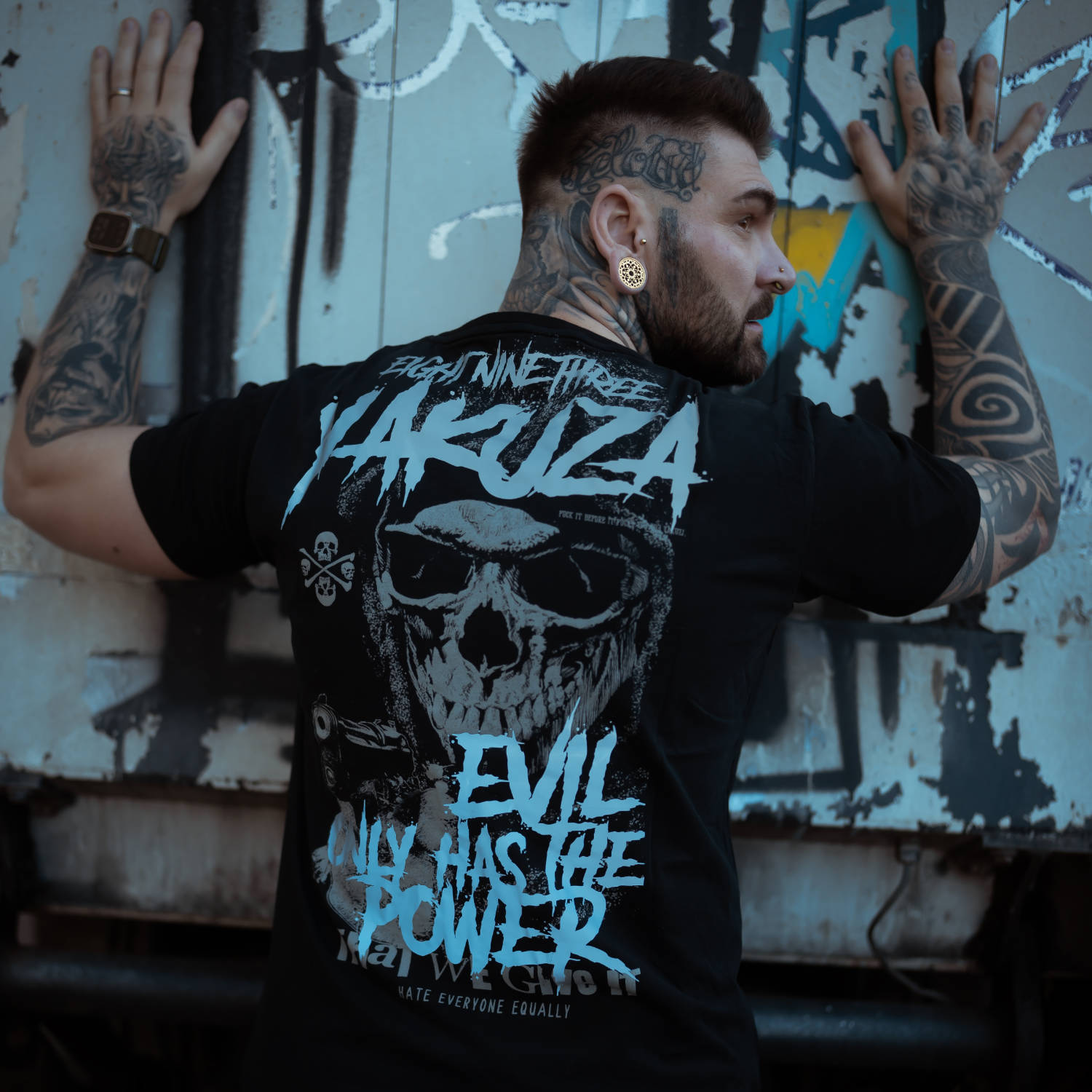 Nueva Camiseta Hombre Yakuza Evil Only V02 - Negra Rflx