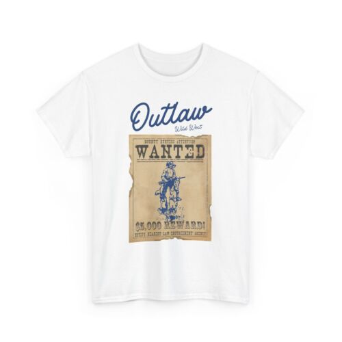 Outlaw Unisex T-Shirt-Cowboy-Country Music-Cowgirl-Spring-Gift-Rodeo-Southern - Picture 8 of 37