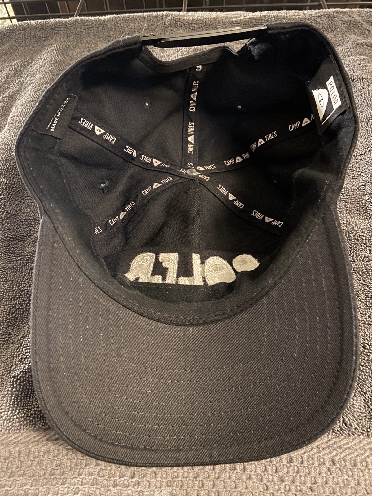 Poler Black Snapback Hat Camp Stuff Skateboard Sn… - image 6