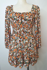Rue21 Boho Chic Floral Print Rayon Polyester Elastic Waist Size Small Colorful