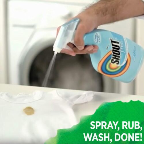 Shout Free Laundry Stain Remover Removes 100+ Types of Stains Unscented 22oz - Picture 5 of 7