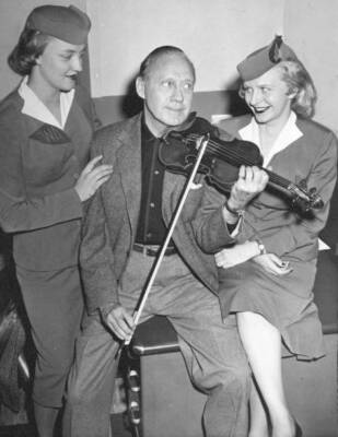 Carol Oelfke DoDo Vaiksnor and Jack Benny New York Old Photo