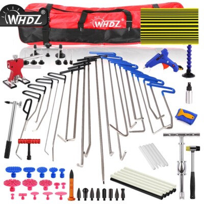 WHDZ Car Paintless Dent Scratch Repair Tools kits Puller Push rods hammer 85 pcs