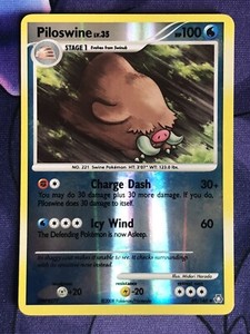 PILOSWINE 69/146 Legends Awakened Pokemon Card Reverse Holo 2008 Pokémon TCG