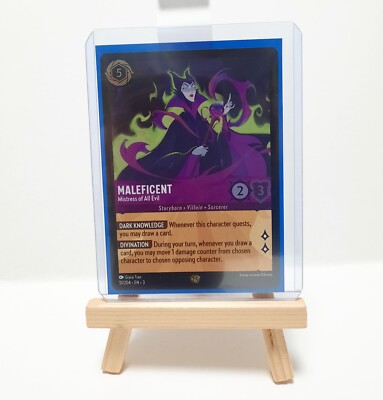 Lorcana Maleficent Mistress Of All Evil 51 Into the Inklands NM Legendary Foil