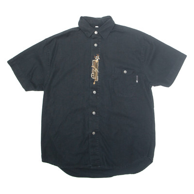 TOP SPIRIT Herren Uni Hemd Schwarz M
