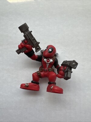 Marvel Super Hero Squad DEADPOOL figure w/two guns