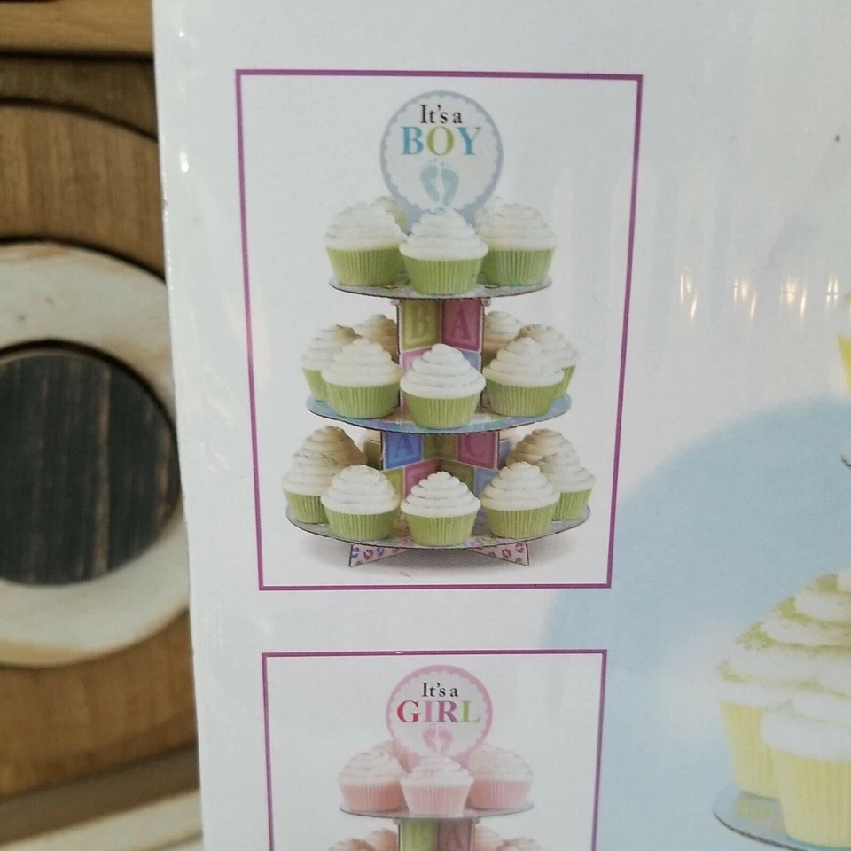 Soporte para cupcakes Wilton Baby Shower para niño o niña nuevo. Foto 2 de 4