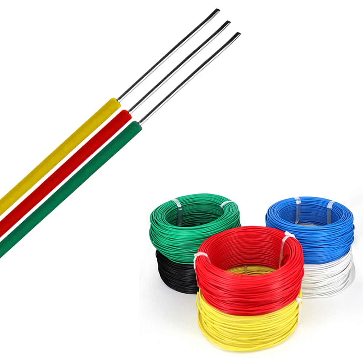 PVC Electrical Wire Cable 0.07mm² - 0.5mm² BV Single Core Copper Hard Wire