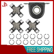 U Joint Set and Driveshaft Carrier Bearing Kit for Ford F250 F350 Superduty 4WD