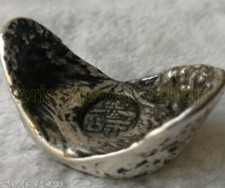 collectable! old Chinese Qing famous "Ingot" tibet silver ingots Figures Statues