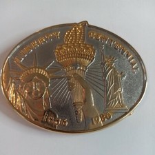 Liberty Centennial Belt Buckle, 1886 - 1986, Statue Of Liberty 100 Year