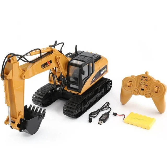 Huina RC Digger Excavator 1/14 Scale Remote Controlled Excavator 2.4G