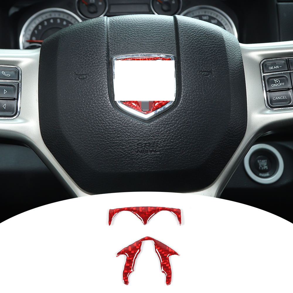 Couvercles Décoratifs Pour Interrupteurs Dodge RAM 1500 2010-2015 - ABS, Rouge/noir - 7