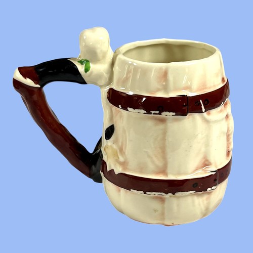 Vintage Hillbilly Longhorn Ceramic Mug Made in Occupied Japan Art Pottery 4.75" - Picture 3 of 5