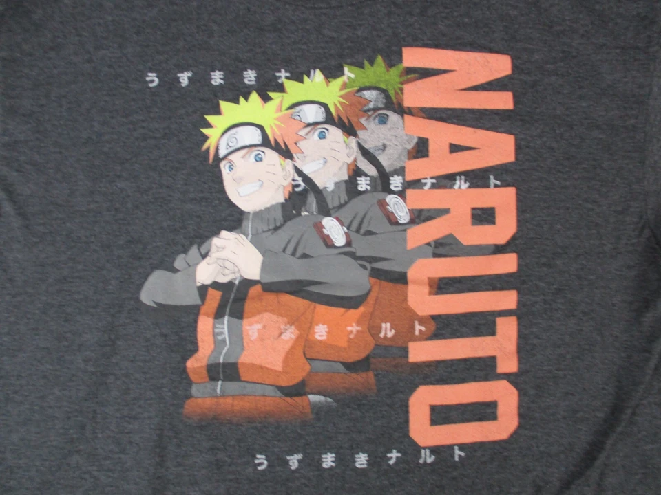 Naruto Shippuden Youth Shirt Extra Large  Ripple Junction Gray Short Sleeve - Image 2 of 4