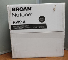 BROAN NUTONE 3 -4 Roof Vent Kit For Round Duct Steel In Black RVK1A NEW