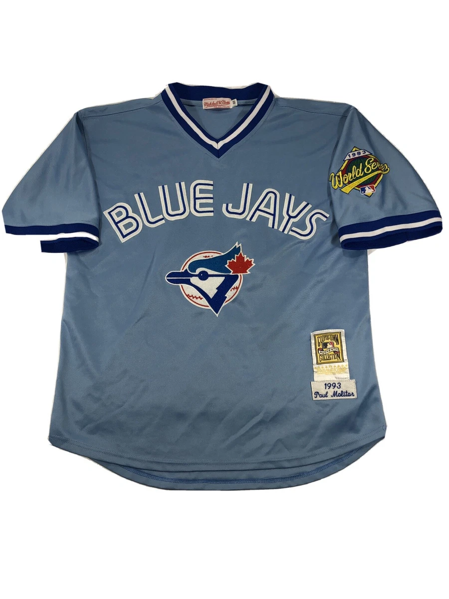 Paul Molitor 1993 World Series Toronto Blue Jays Mitchell Ness Jersey Sz: 48