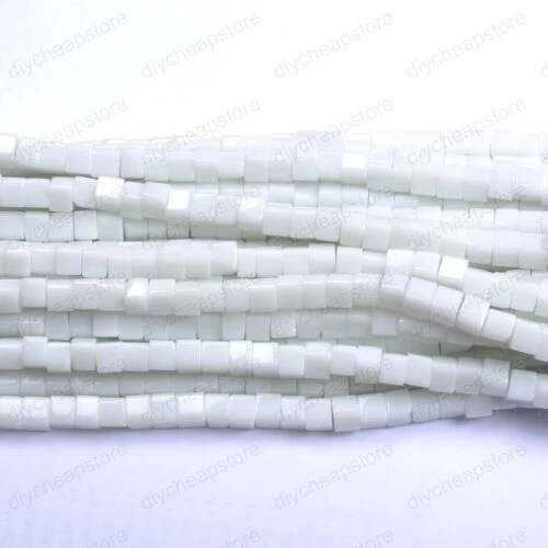 Cuadrado Blanco Espaciador Perlas y Stoppers