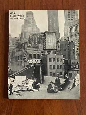 Das Kunstwerk  the work of art  Die New Yorker Szene  10 - 12/ XIX 1966