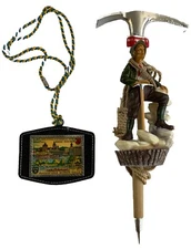 Mountain Climbing Ice axe Hiking wall hanging decor Medal Plaque Germany Lot /2