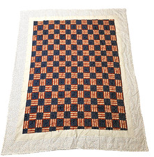 Handcrafted Throw Lap Quilt Wall Hanging 55  x68  Stars Stripes Patriot Country