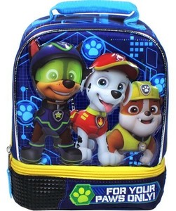 paw patrol dual compartment lunch box