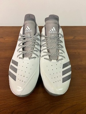 ADIDAS ICON BOUNCE LOW METAL BASEBALL CLEATS CG5252 WHITE  display picture 1