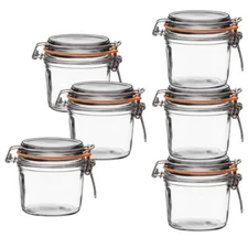 Le Parfait Super Terrine Jar | 12oz (Pack of 6) 350ml French Glass Airtight Jars