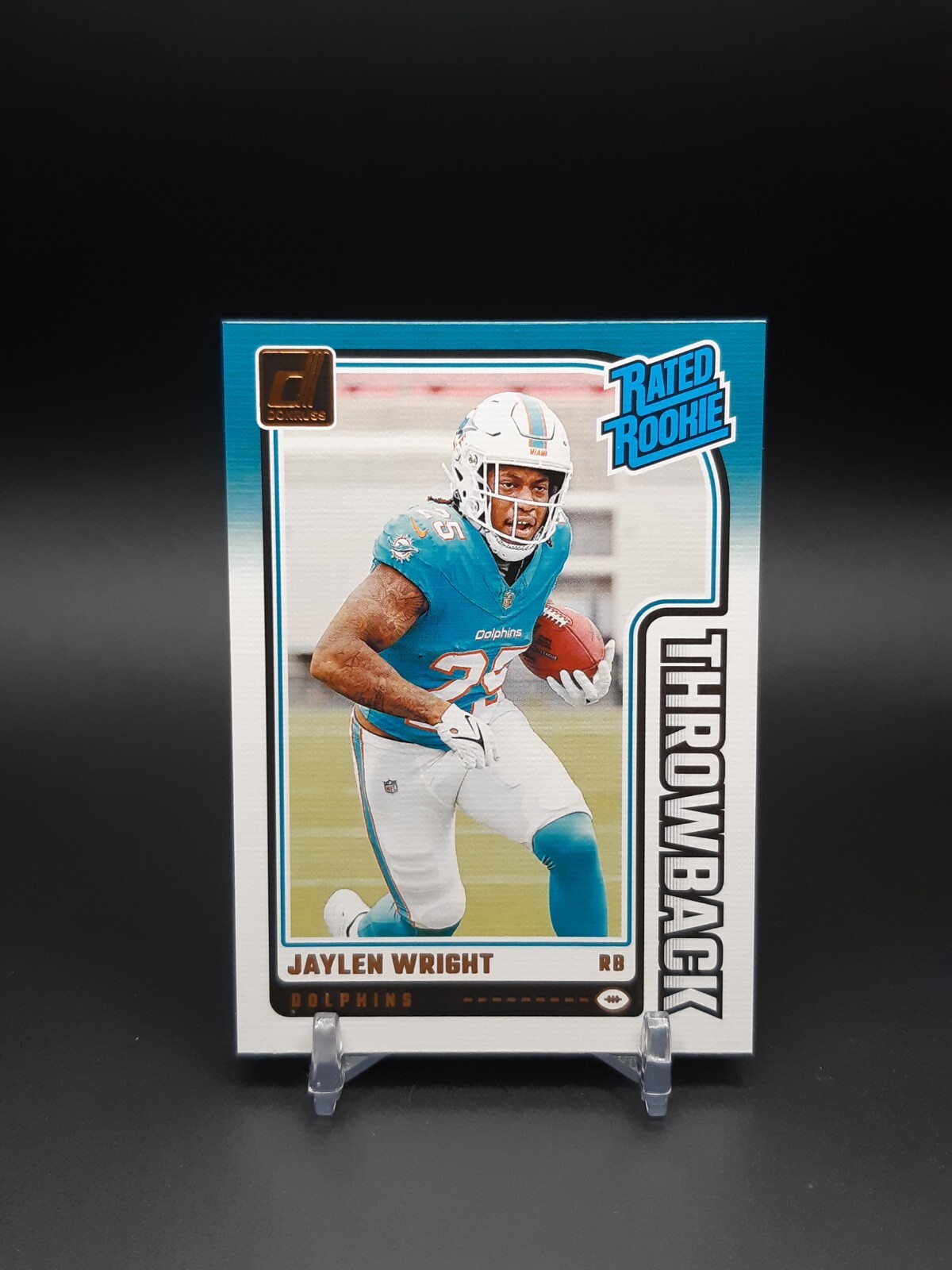 Jaylen Wright Panini Donruss Rated Rookies Throwback #17 Base