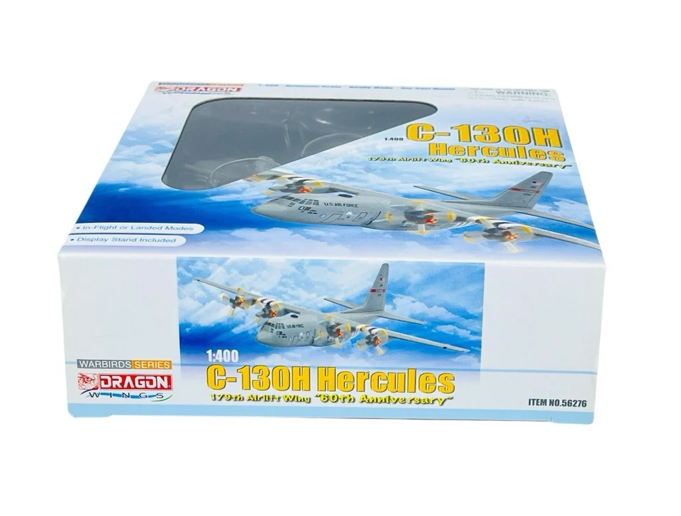 #56276 Dragon C-130H Hercules 179 AW Mansfield Ohio ANG- 1/400 Die Cast - Image 2 of 4
