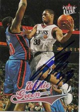Willie Green autographed Basketball Card (76ers) 2004 Fleer Ultra #164