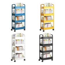 4 Tiers Snacks Stand with Multiple Levels Rolling Cart for Indoor and Outdoor