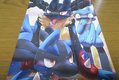 lucario and lucario (pokemon and 1 more) drawn by hanato_yousei