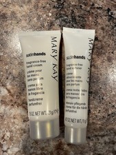 Mary Kay Satin Hands Fragrance Free Hand Cream .75 Oz Hand Softener .42 Oz