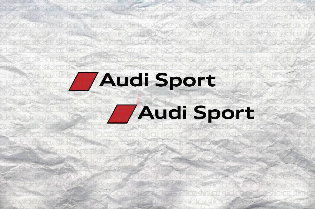 2x Audi Sport Aufkleber Black | Set für Bremssättel |Tuning Sticker | Sline | 