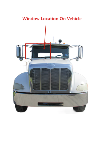 Fit Peterbilt 200 & 3-Series Passenger Right Side Front Windshield Window Glass - Picture 3 of 4