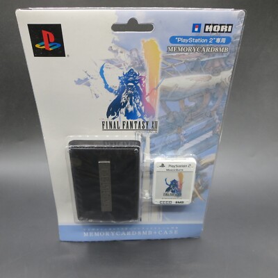PS2 Memory Card 8MB Final Fantasy XII 12 with Case for PlayStation
