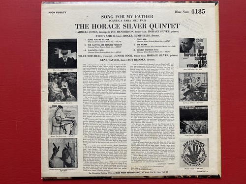 The Horace Silver Quintet – Song For My Father 1966 Blue Note MONO 2nd Press - Picture 2 of 8